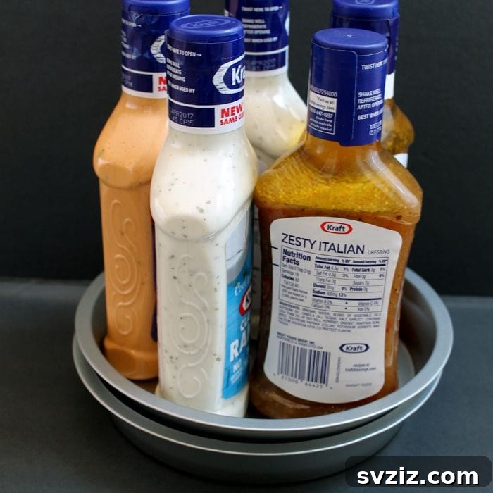 20 Genius Dollar Store Storage Solutions 12 diy lazy susan dollar tree