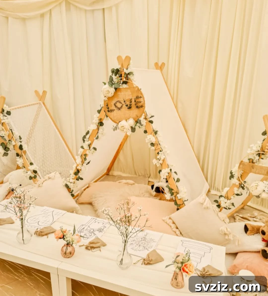 17 Enchanting Wedding Table Concepts for Your Youngest Attendees 8 6. Kid’s Corner