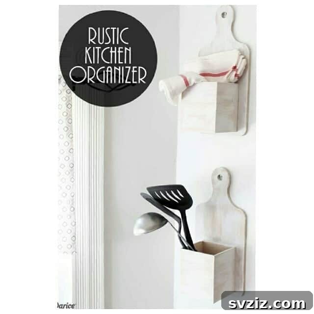 Clever DIY Kitchen Organization Hacks 11 Rustic Style Hanging Organizer