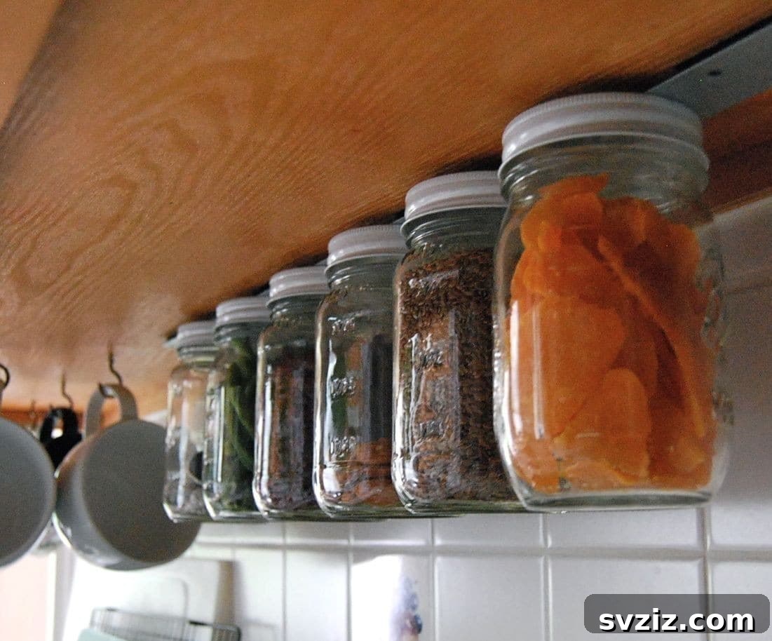 Clever DIY Kitchen Organization Hacks 18 Magnetic Jar Rack