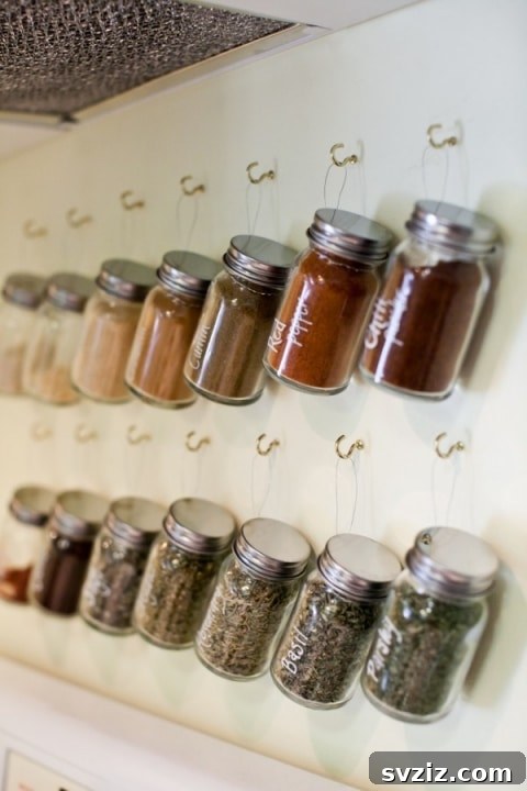 Clever DIY Kitchen Organization Hacks 19 DIY Spice Jar Storage