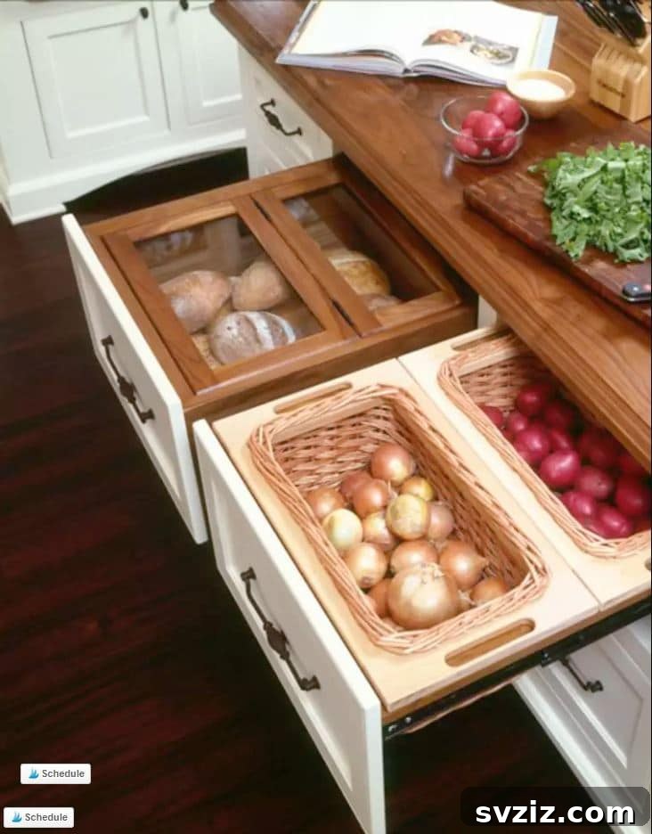 Clever DIY Kitchen Organization Hacks 6 DIY Vegetable Friendly Drawers