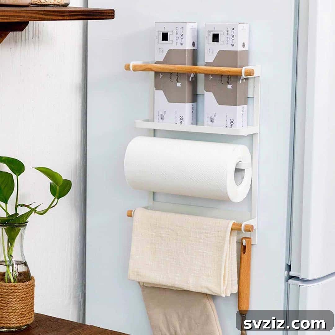 Clever DIY Kitchen Organization Hacks 9 DIY Magnetic Fridge Holder