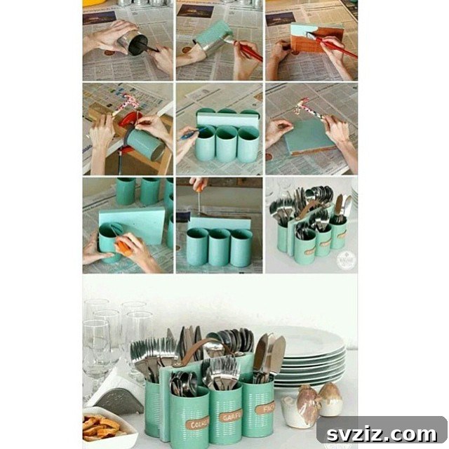 Clever DIY Kitchen Organization Hacks 10 DIY Cutlery Organizer