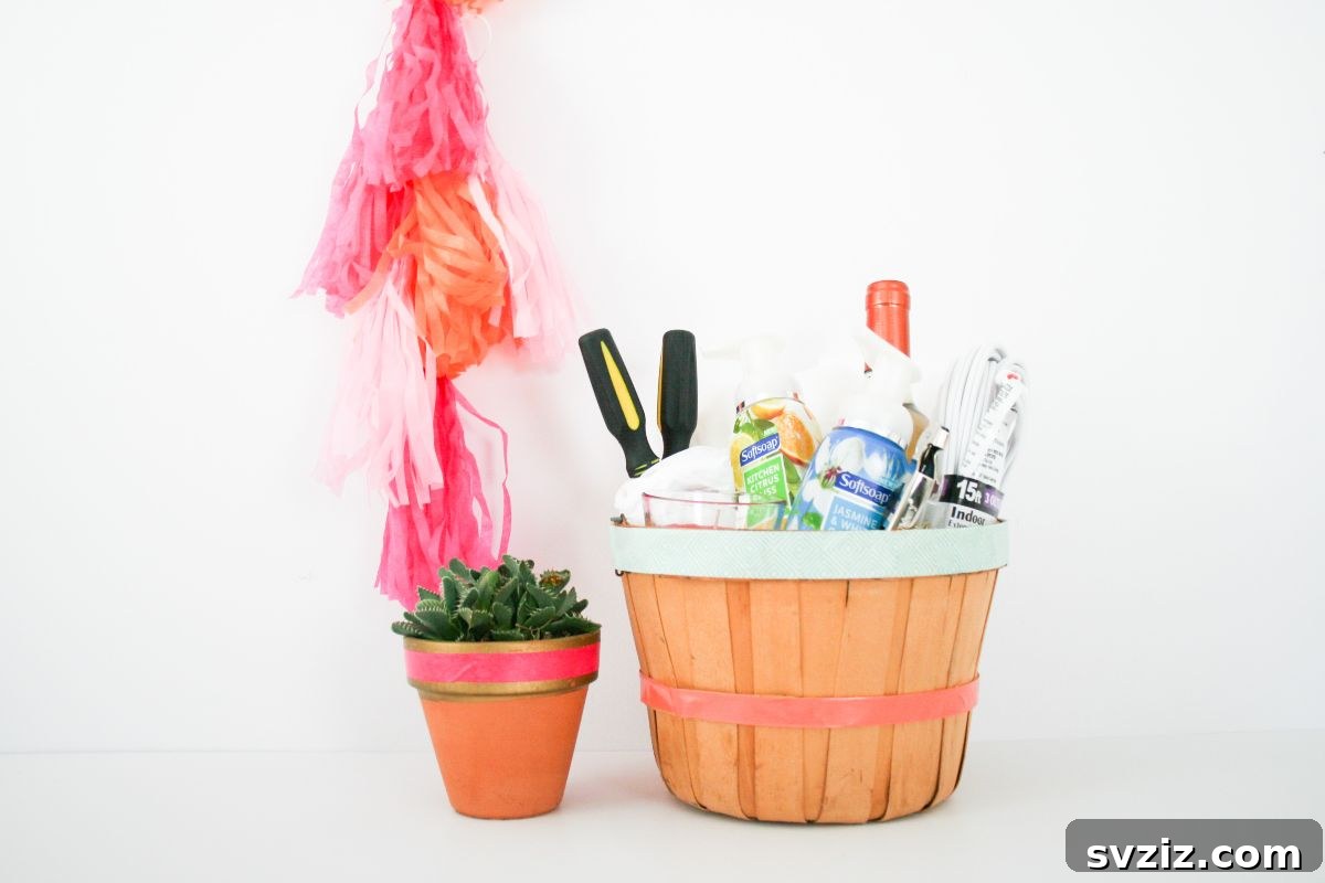 21 Handmade Gifts New Homeowners Will Adore 14 12. Housewarming Gift Basket