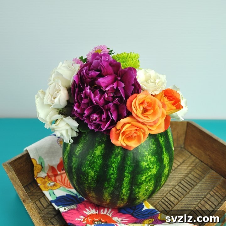 23 Effortless DIY Summer Dining Table Centerpieces 15 13. Watermelon Centerpiece
