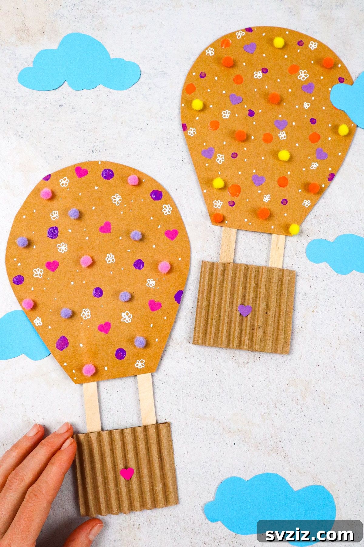 Sunny Summer Crafts for Little Hands 11 DIY Hot Air Balloons