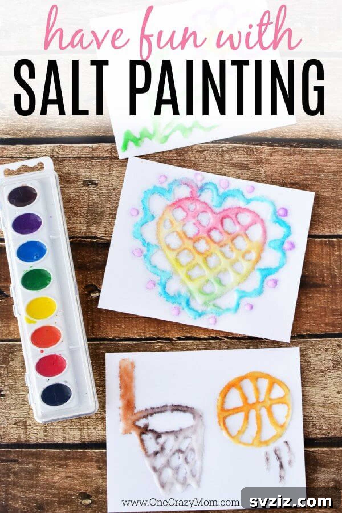 Sunny Summer Crafts for Little Hands 16 Salt Painting for Kids