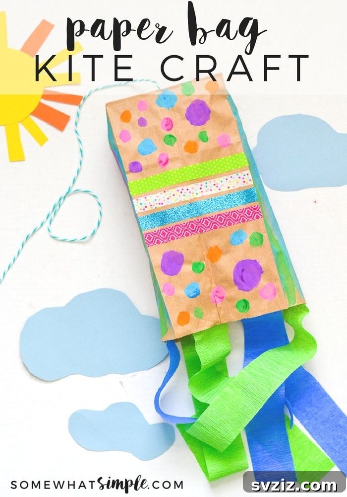 Sunny Summer Crafts for Little Hands 18 Paper Bag Kites Craft