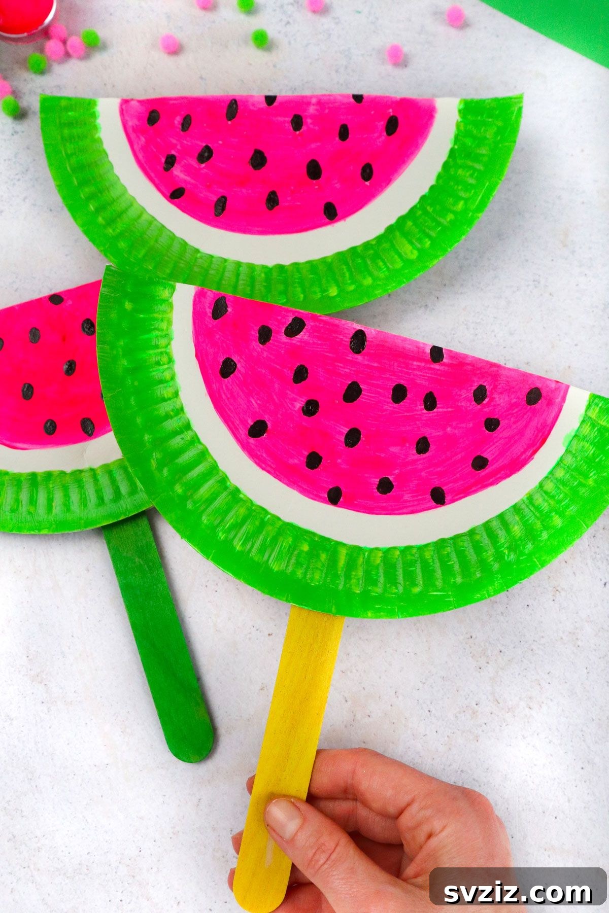 Sunny Summer Crafts for Little Hands 5 DIY Paper Watermelon