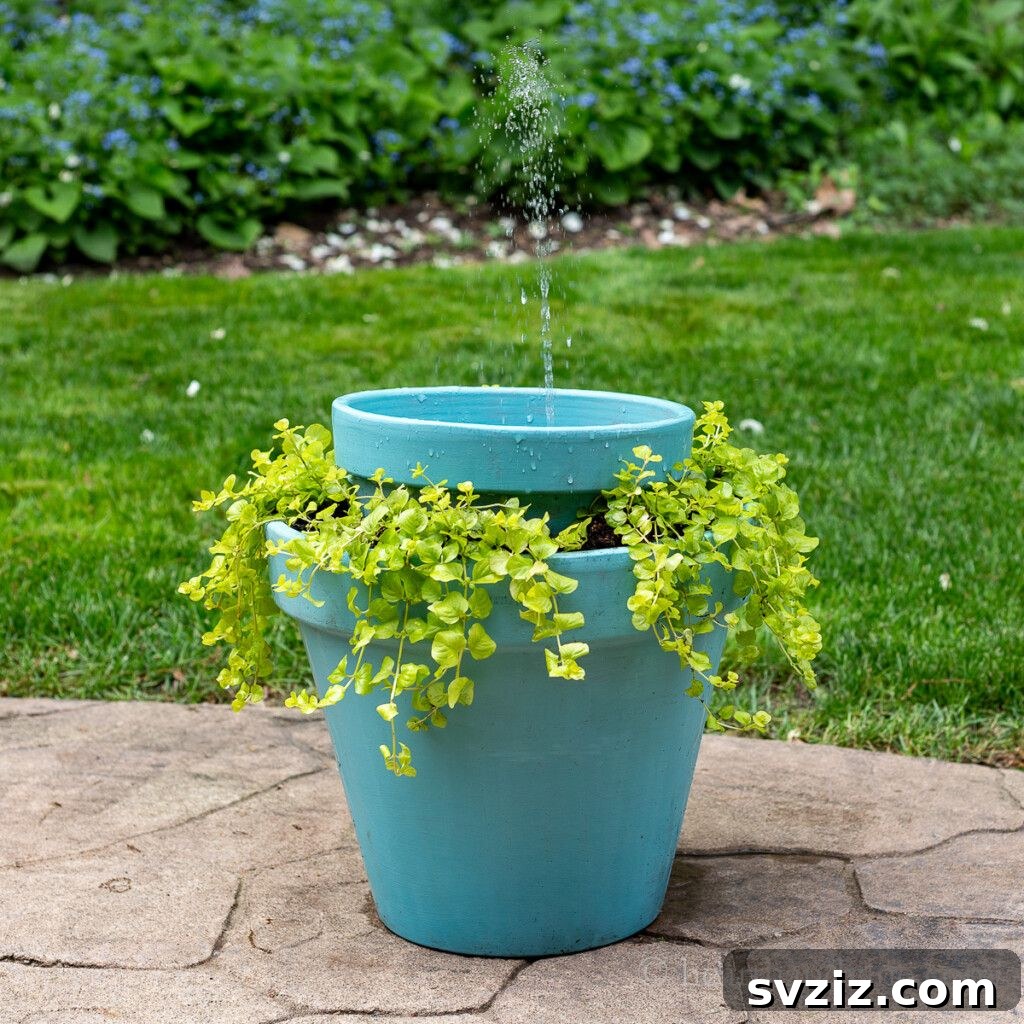 Handmade Solar Water Fountain for Garden