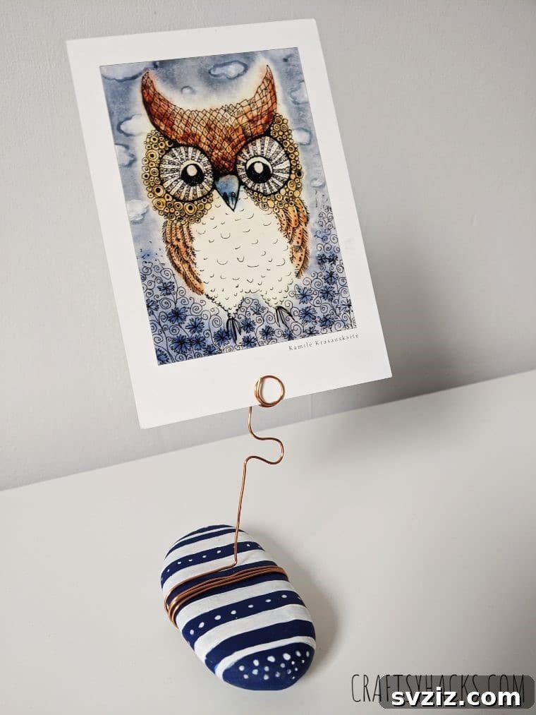 Creative DIY Rock Photo Holders