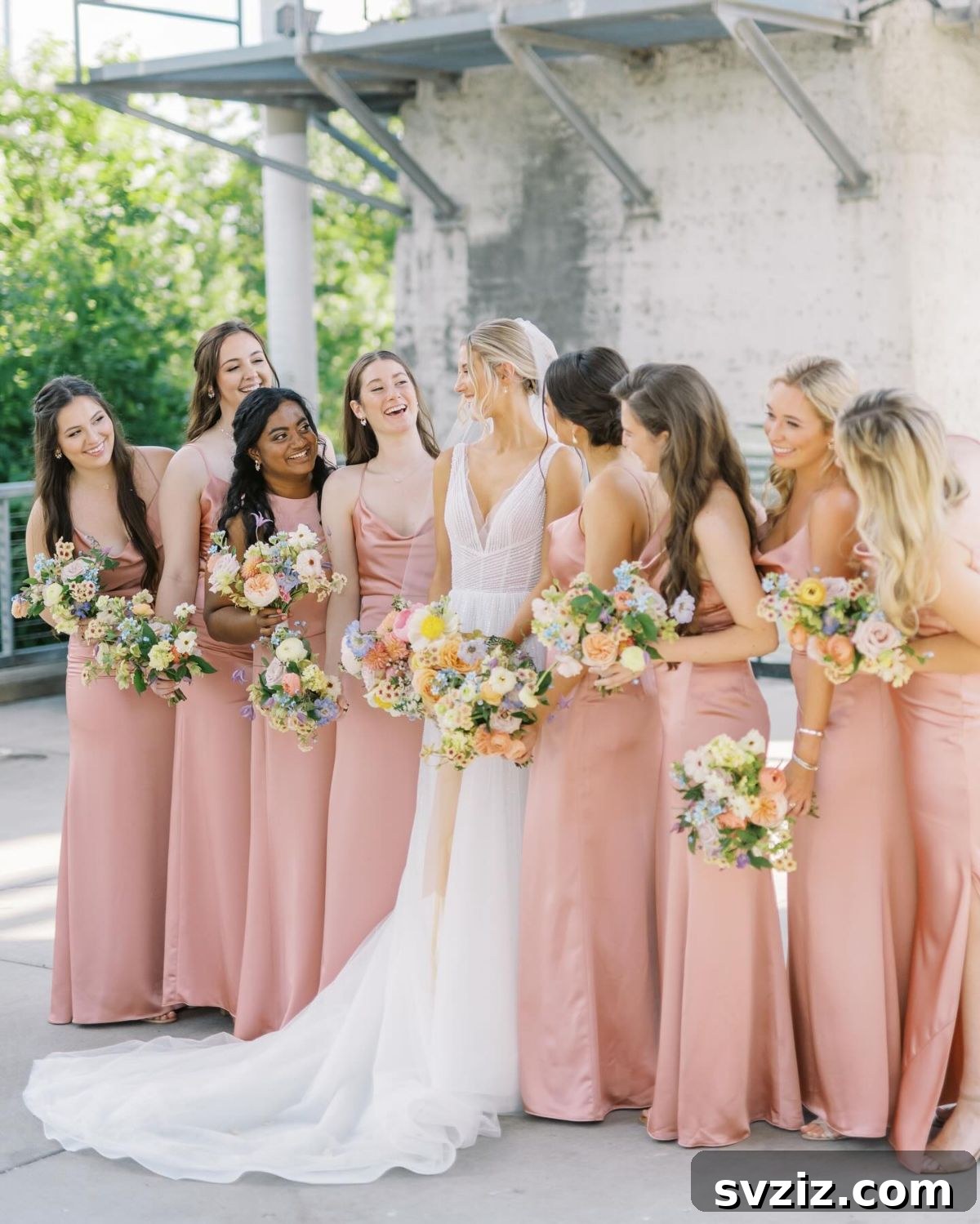 Stunning Summer Wedding Color Palettes 10 Elegant summer wedding scene featuring a soft pink color as the primary romantic accent