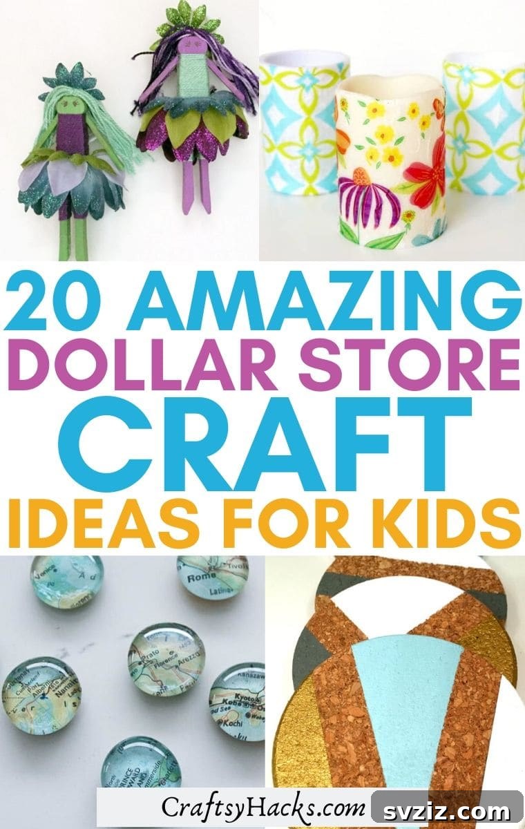 Smart Dollar Store Crafts to Keep Kids Busy 2 dollar tree crafts for kids