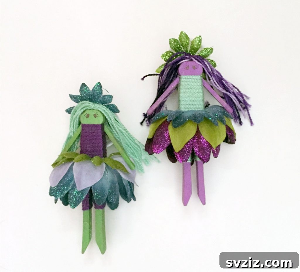 Smart Dollar Store Crafts to Keep Kids Busy 19 Fairy Dolls Made out of Clothespins