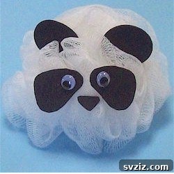 Smart Dollar Store Crafts to Keep Kids Busy 22 Loofah Panda