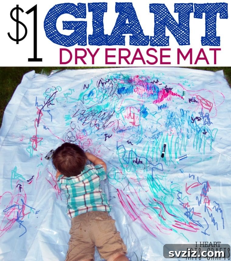 Smart Dollar Store Crafts to Keep Kids Busy 5 Dry Erase Mat
