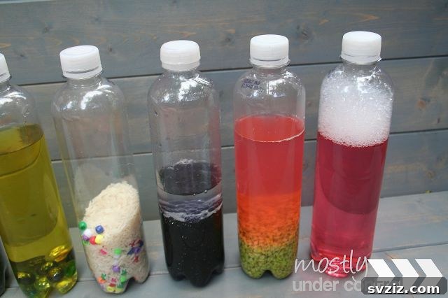 Smart Dollar Store Crafts to Keep Kids Busy 6 Sensory Bottles