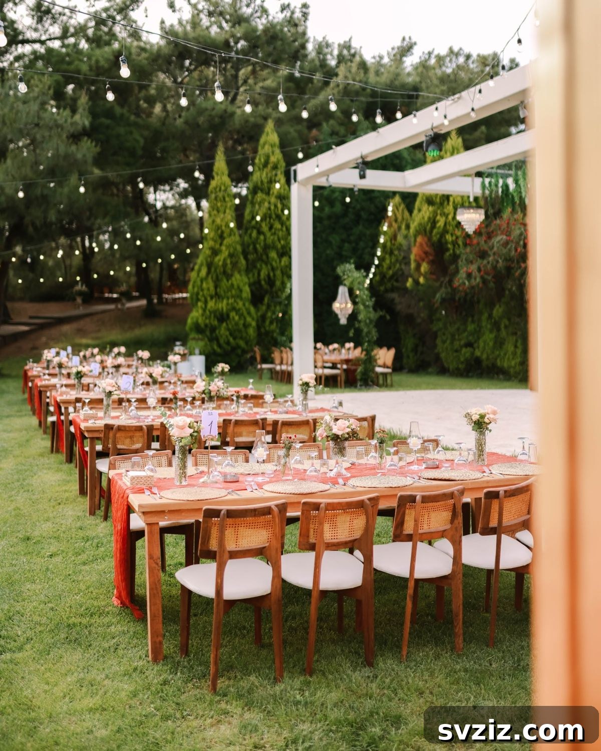 Rustic charm meets garden romance wedding decor