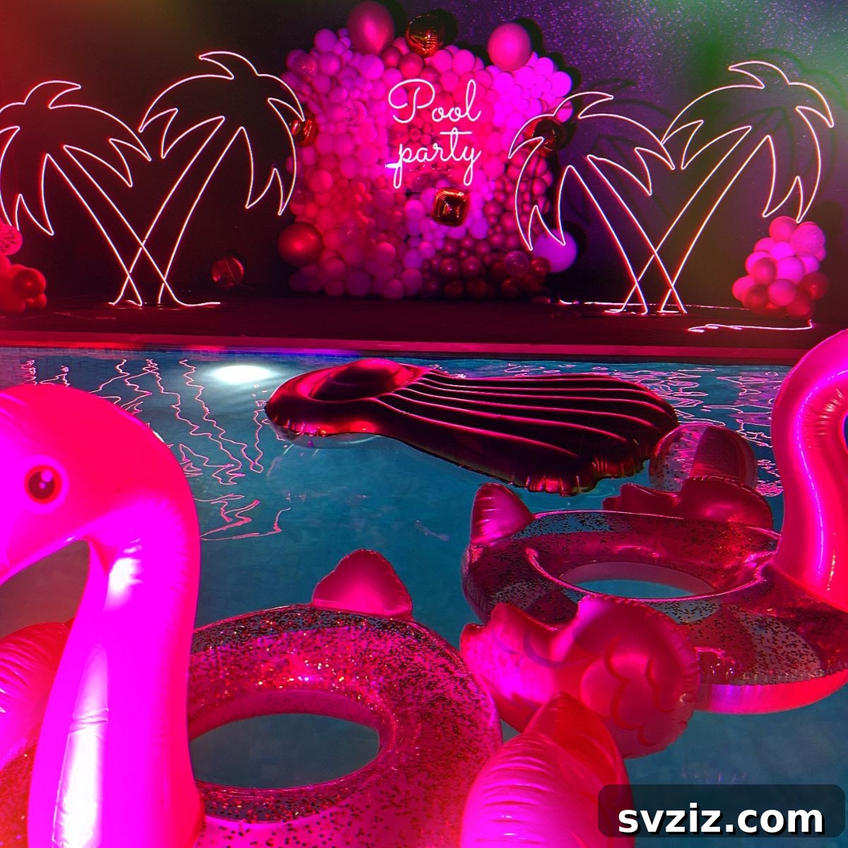 17 Epic Pool Party Themes for Adults 17 15. Neon Pool Party