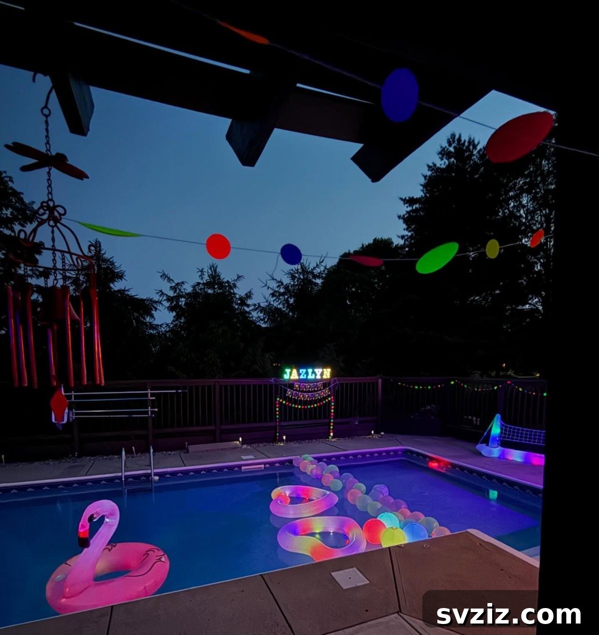17 Epic Pool Party Themes for Adults 4 2. Glow Pool Party