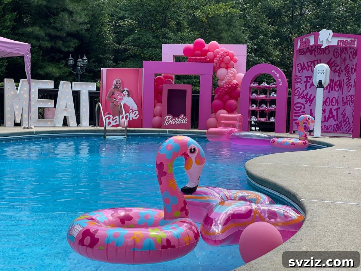 17 Epic Pool Party Themes for Adults 7 5. Barbie Pool Party