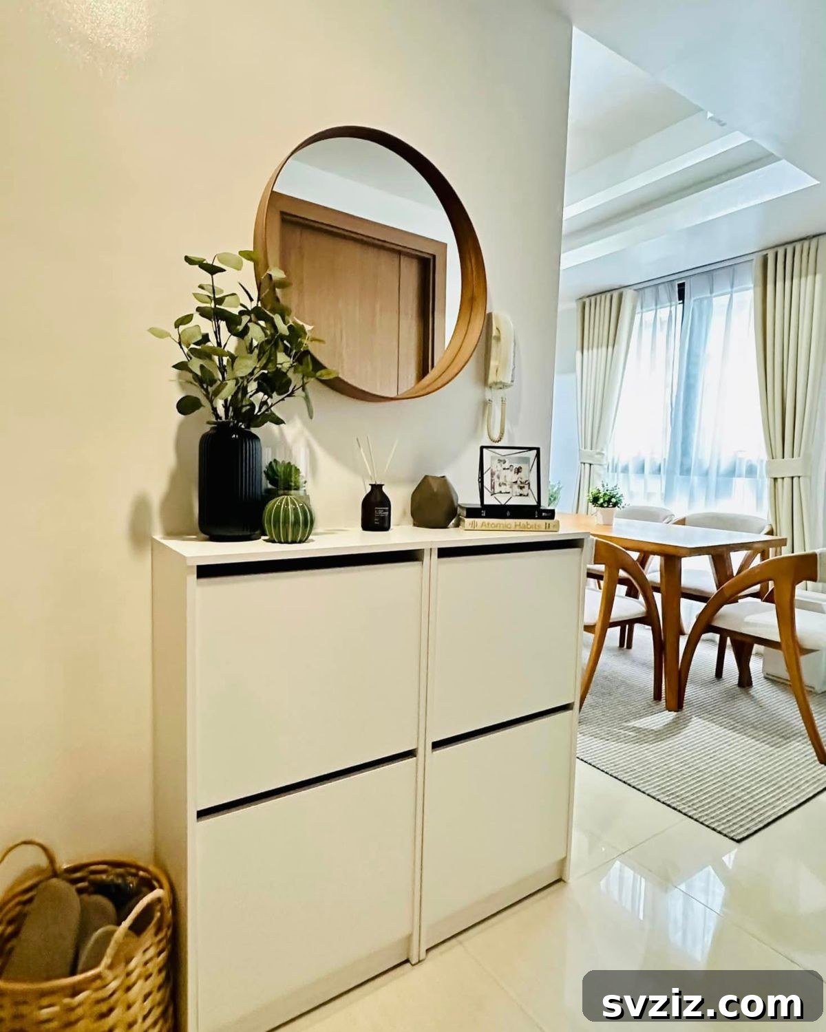 23 Clever IKEA Hacks to Maximize Small Entryways 14 12. Sleek and Seamless