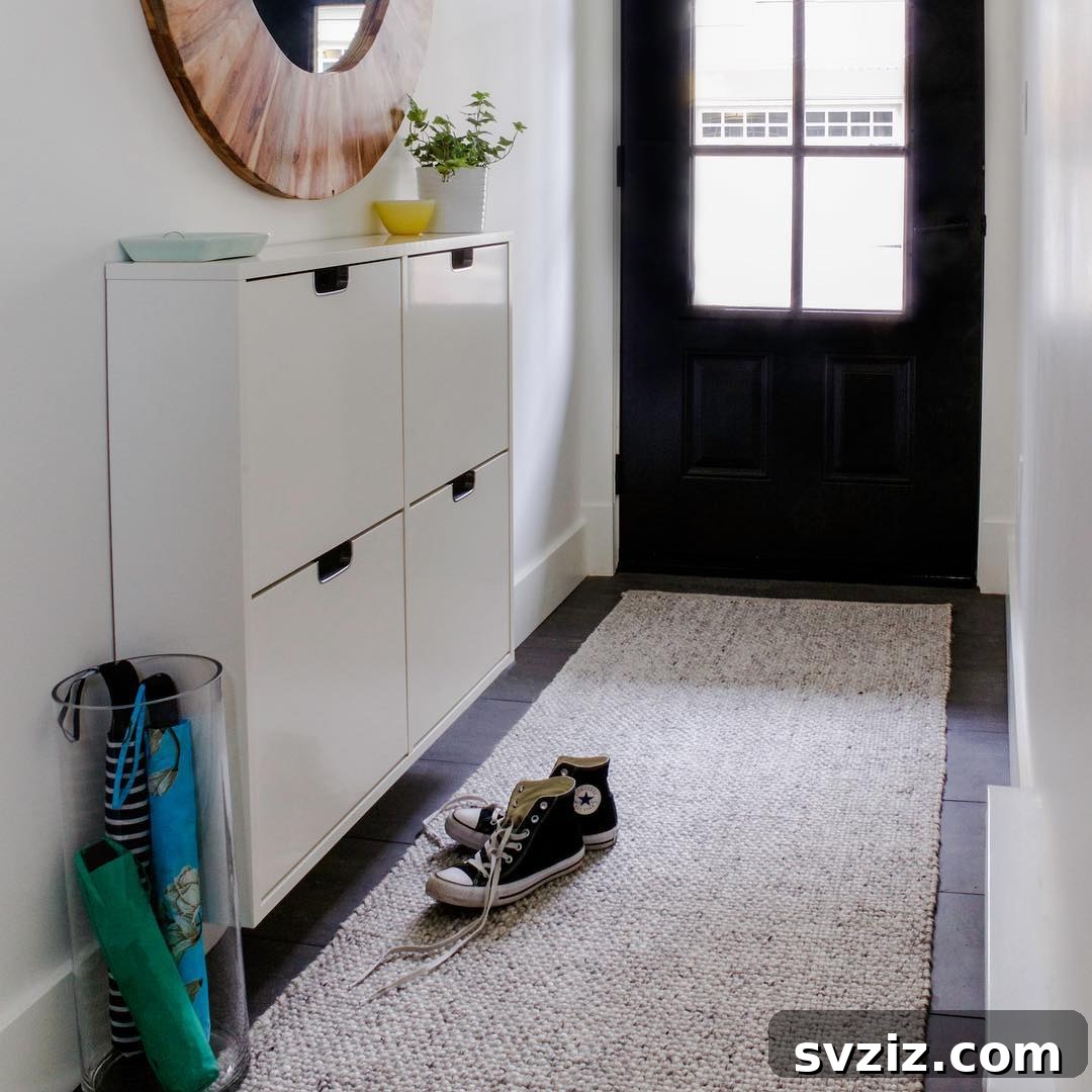 23 Clever IKEA Hacks to Maximize Small Entryways 6 4. Simple Drawer Unit