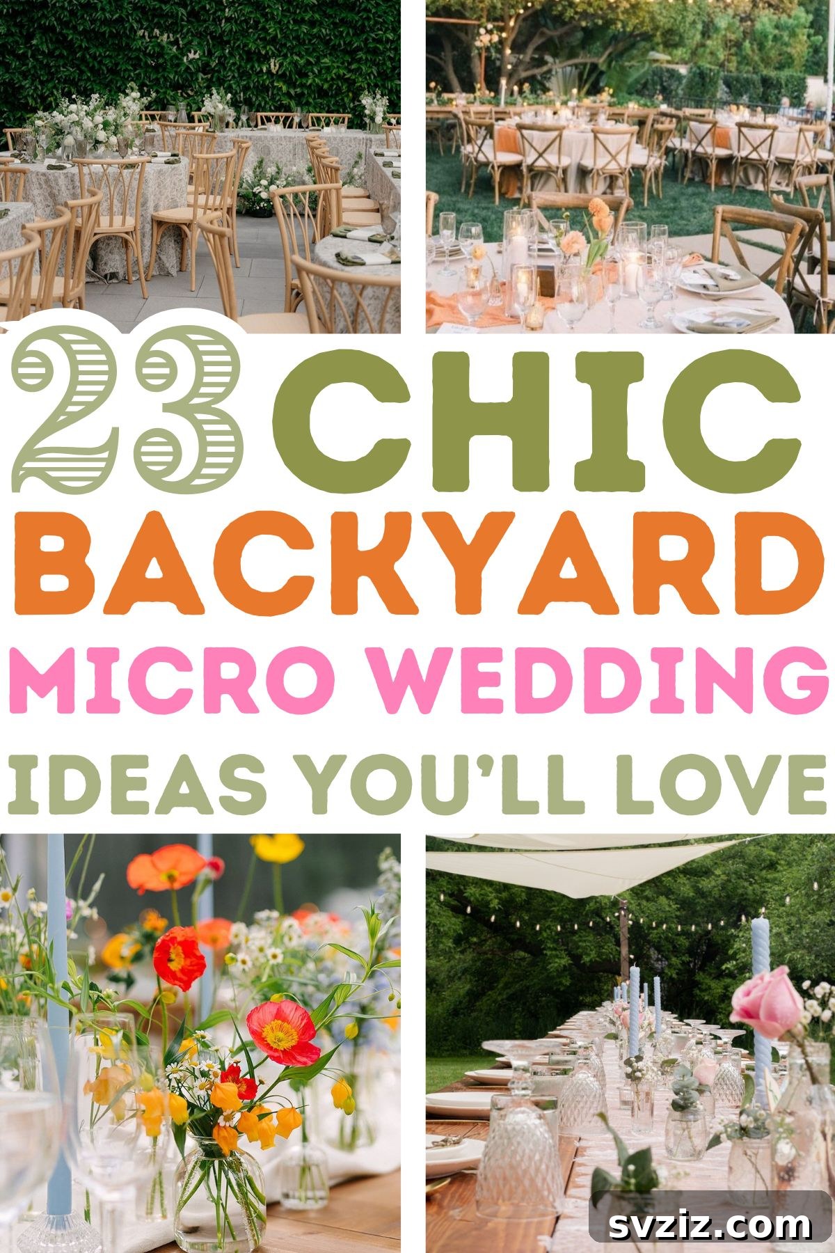 23 Dreamy Backyard Micro Wedding Concepts 2 Elegant decor ideas for a beautiful backyard micro wedding