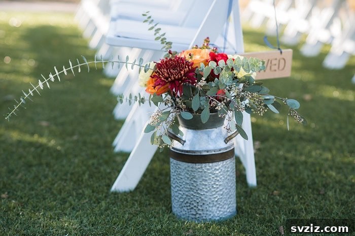 16. DIY Aisle Decor