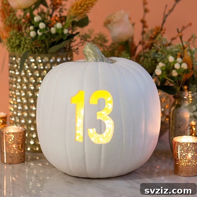 17. DIY Pumpkin Table Numbers