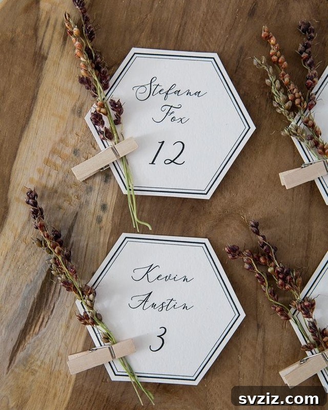 21. Hexagon Table Assignment Cards