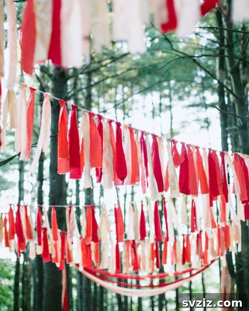 23. Hanging Fabric Tassels