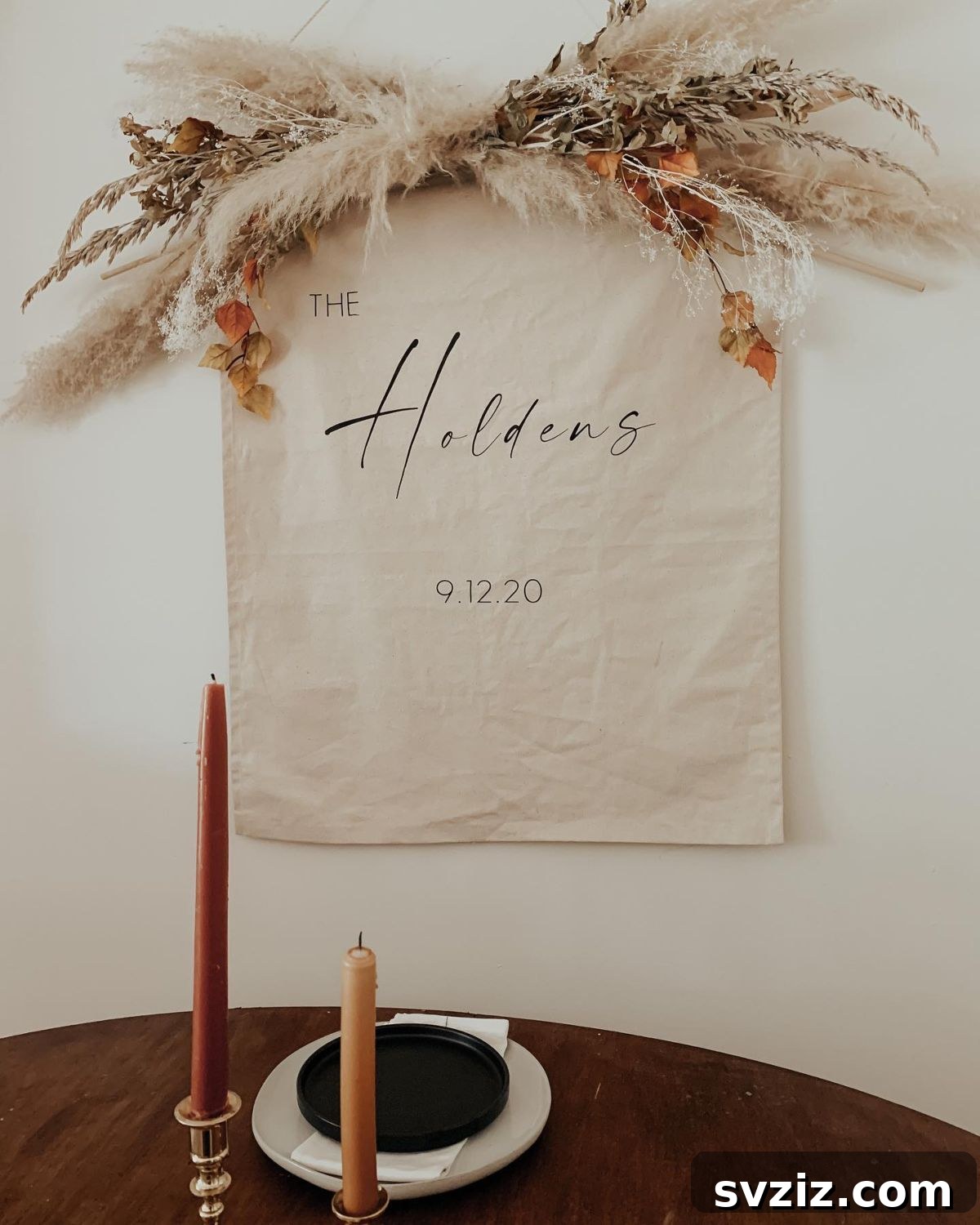 3. Adorned Wedding Sign