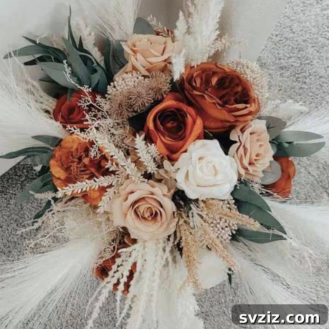 1. Boho Bridal Bouquet