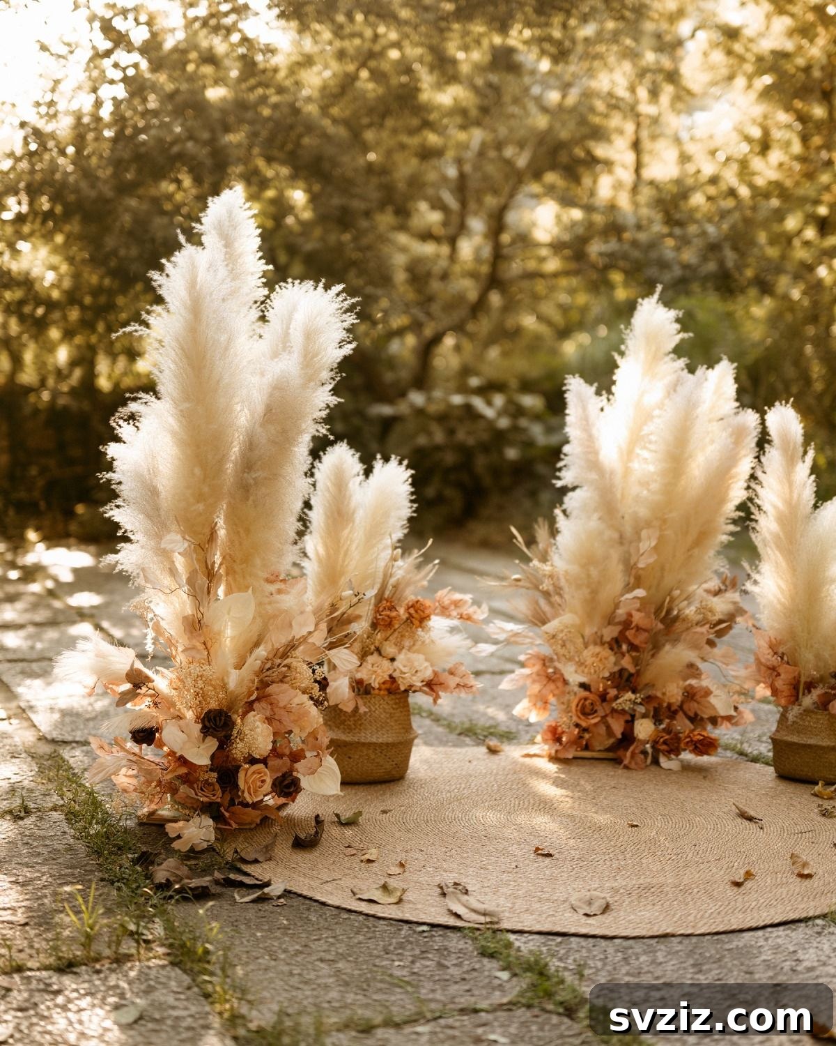 4. Boho Free-Standing Florals