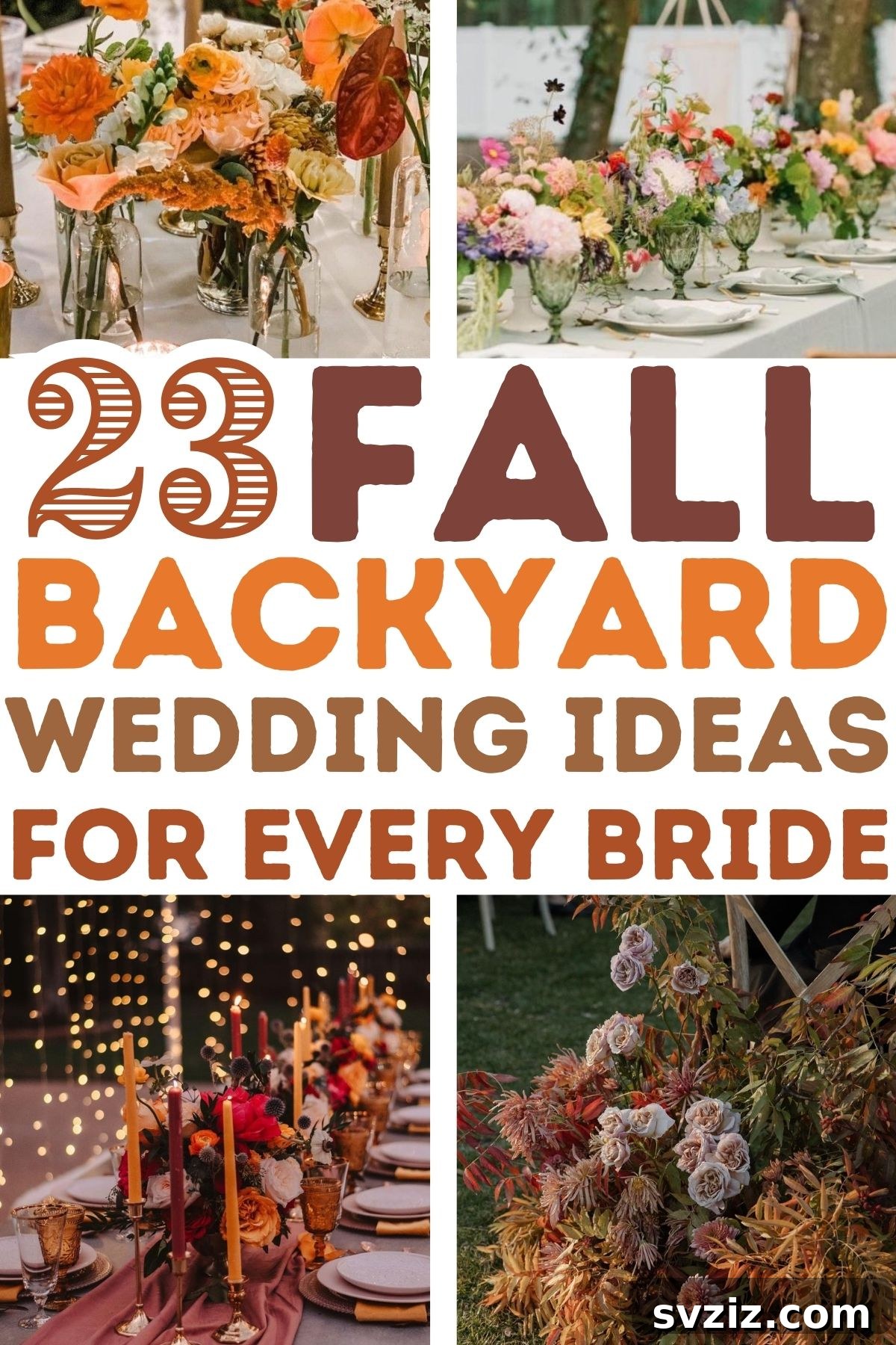 Warm Fall Backyard Wedding Inspirations 2 fall backyard wedding ideas
