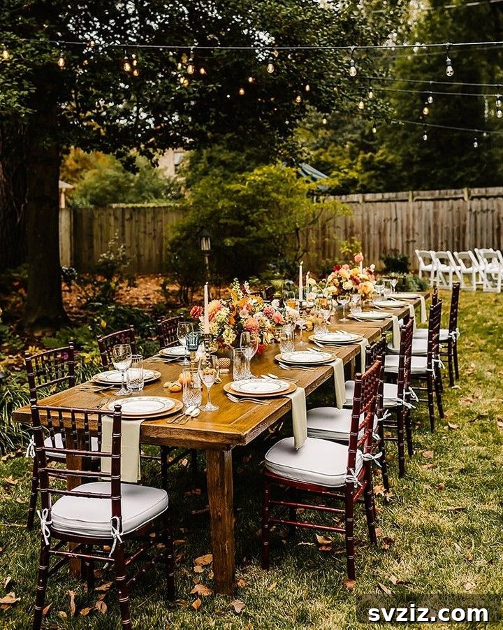 Warm Fall Backyard Wedding Inspirations 14 12. Cozy and Intimate