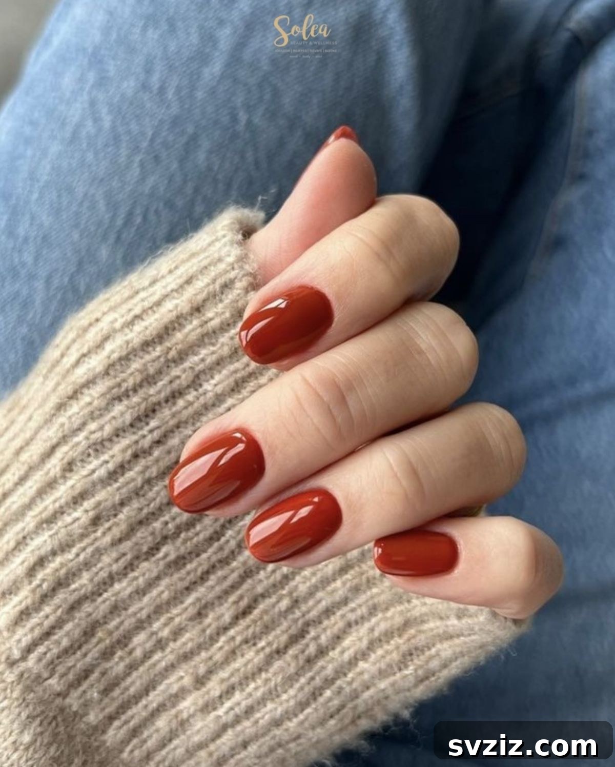 Warm Festive Fall Tones Manicure