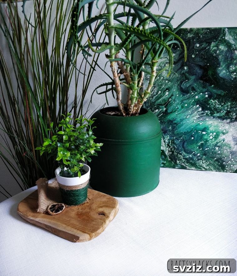 Home decor featuring a beautiful flower planter