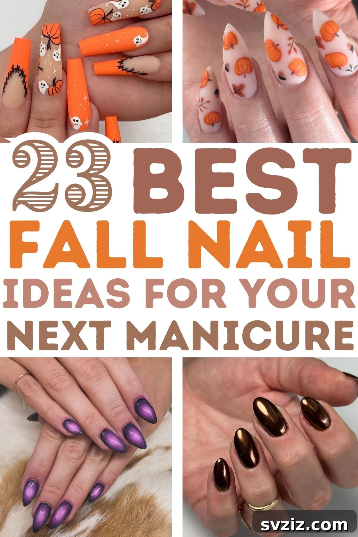 23 Hottest Autumn Nail Trends to Inspire You 2 Ideas for Trending Fall Nails: Autumn Nails 2025