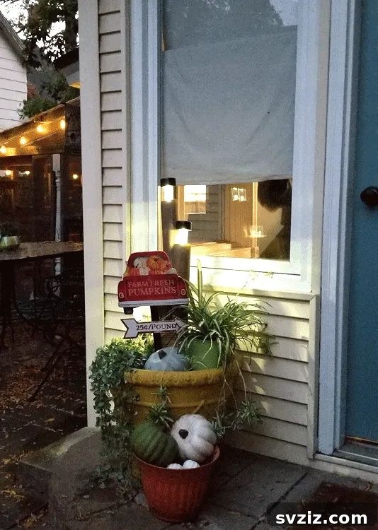 Charming DIY Fall Solar Light Decor for Outdoors