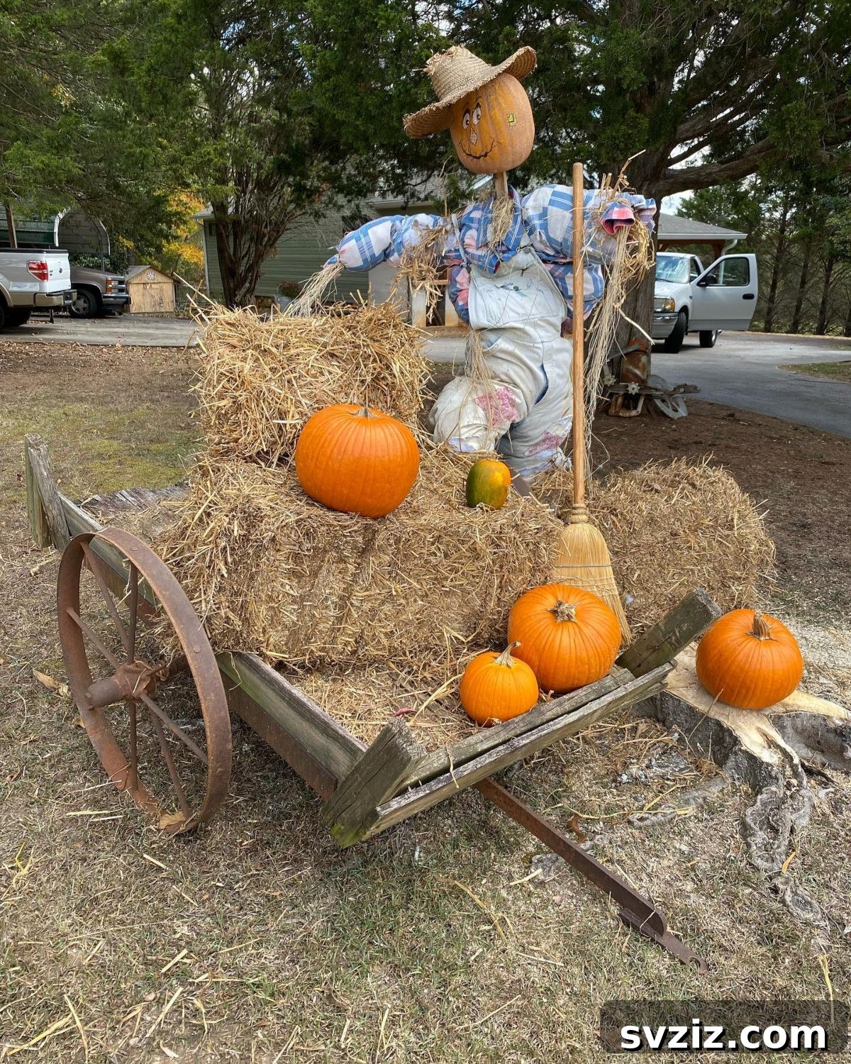 31 Autumn Outdoor Decor Ideas to Enhance Your Home's Curb Appeal 31 Adorable and creative scarecrow wheelbarrow idea for fall decor