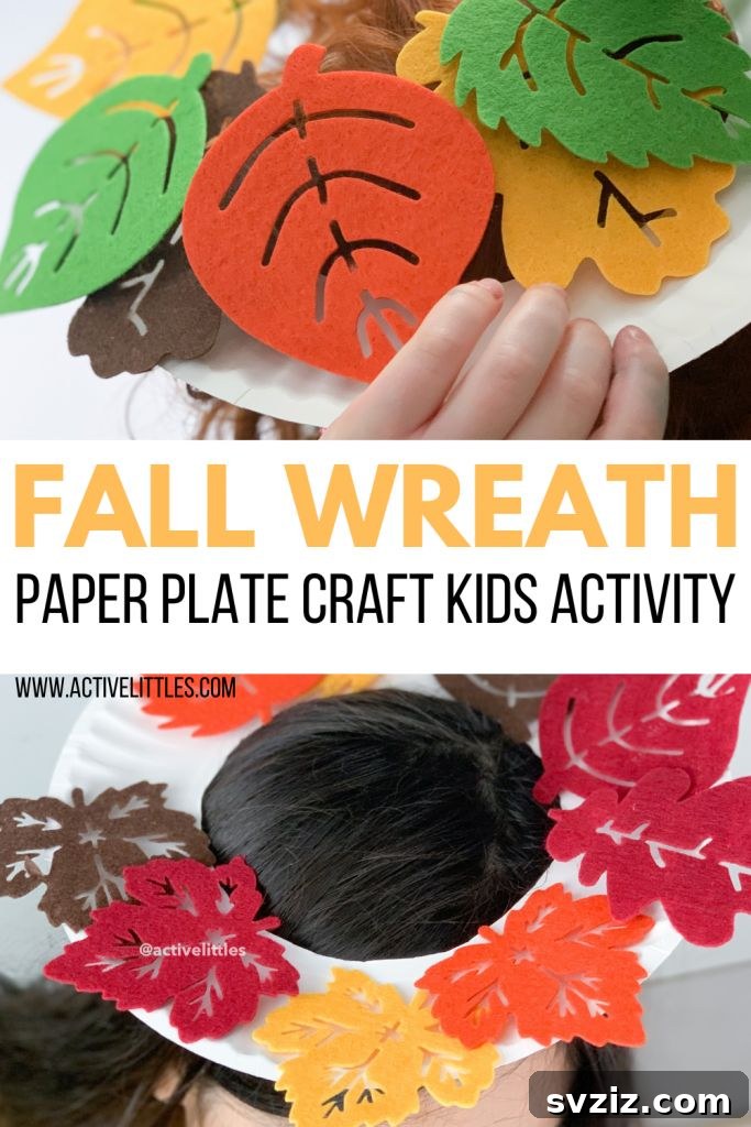 27 Delightful Autumn Crafts for Little Ones 23 Decorative Fall Wreath Paper Plate craft for home decor