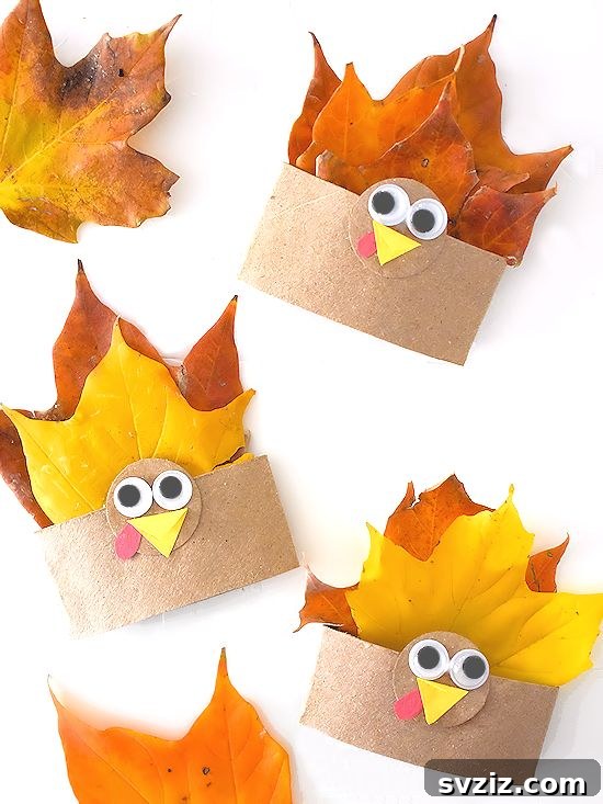 27 Delightful Autumn Crafts for Little Ones 10 Easy Cardboard Roll Turkey craft for Thanksgiving