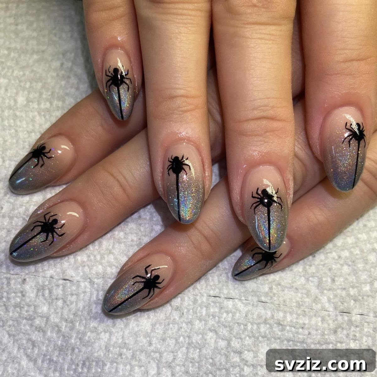 14. Sparkly Cute Spiders