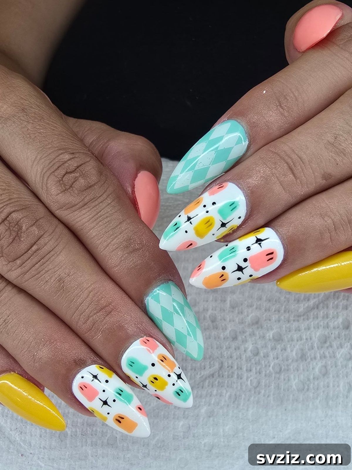 12. Vibrant Summerween Nails