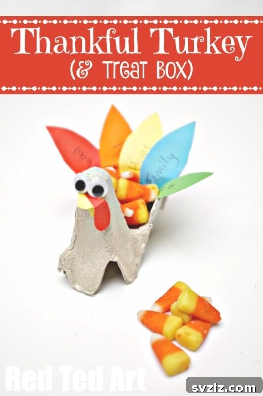 Colorful Egg Carton Turkey Craft for Kids' Thanksgiving activity