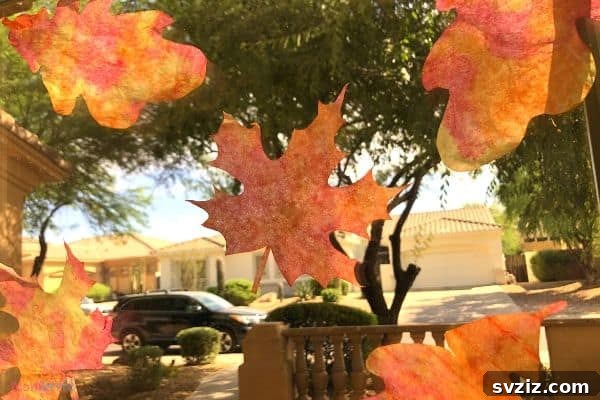 23 Gobble-Worthy Thanksgiving Art Ideas for Little Hands 12 10. Coffee Filter Fall Leaves Craft