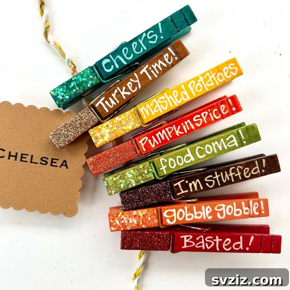 12. Painted Clothespins